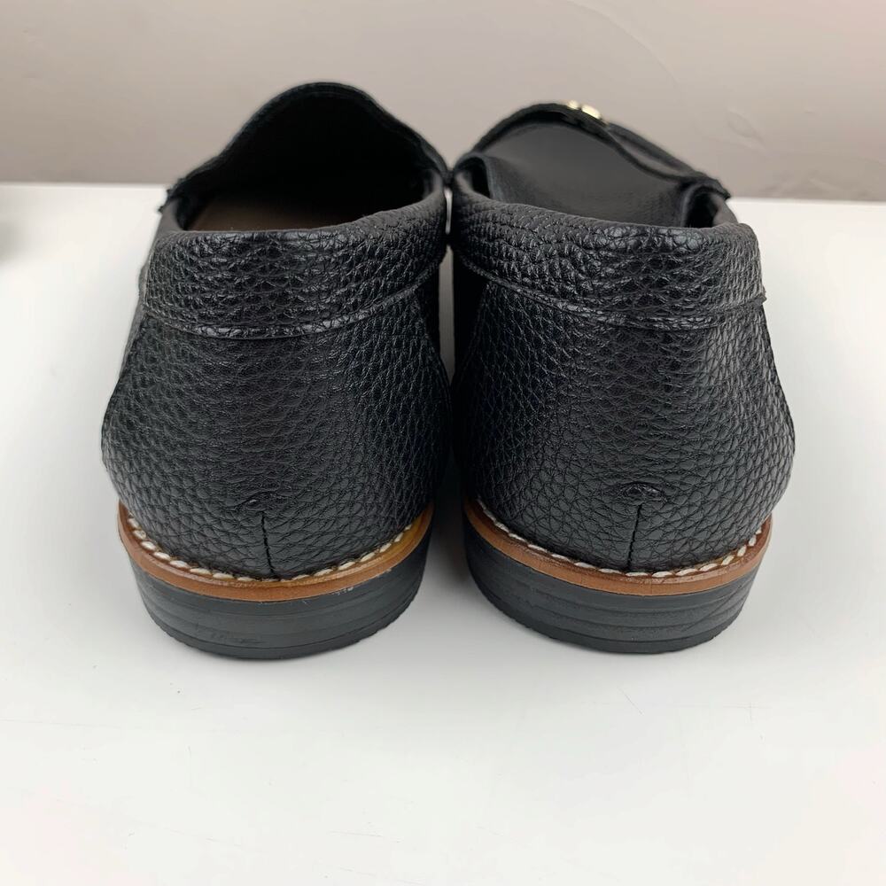 Anne Klein AK Nexxt Loafers iflex Black Faux Leather Slip On Shoes Women's 9.5 - Picture 9 of 10